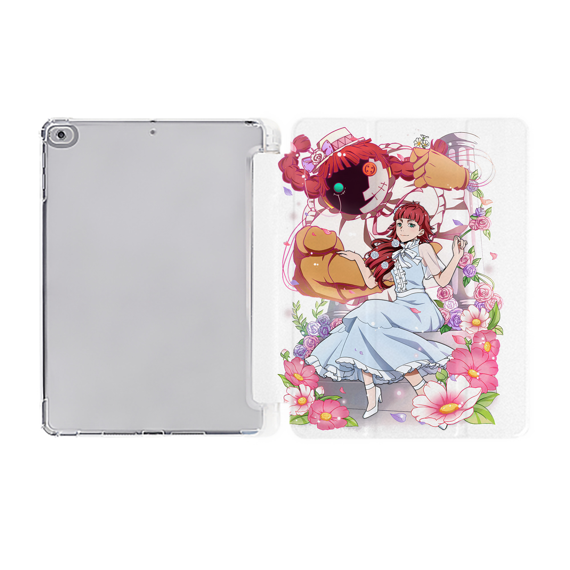 （画像用） 文豪ストレイドッグス Bungo Stray Dogs IPad ケース ペン収納付き 三つ折りスタンド PUレザー×シリコン 対応機種9.5/10.5/10.9インチ